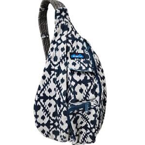 Kavu Original Blue Blot Crossbody Rope Sling Bag Retired